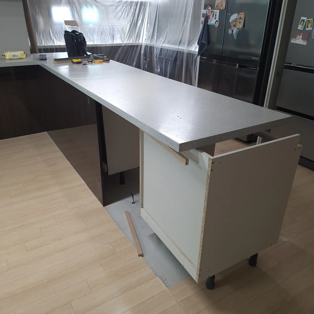 용산구 주방 아일랜드식탁 완전 철거 시공 전